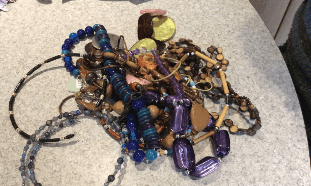 Recycled Beads from the Charity Shop