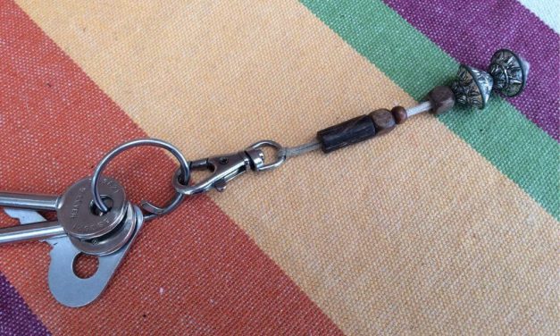 Bead Keyring for Grandma & John
